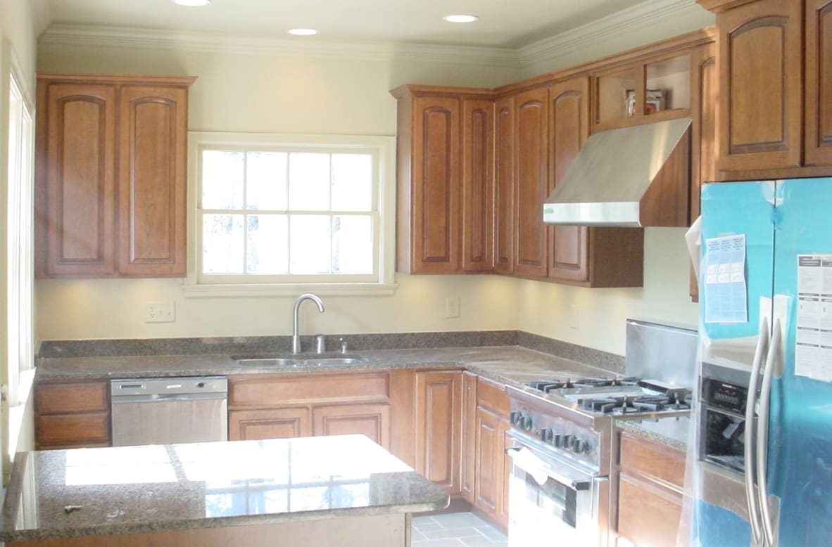 Kitchen remodel with granite counters